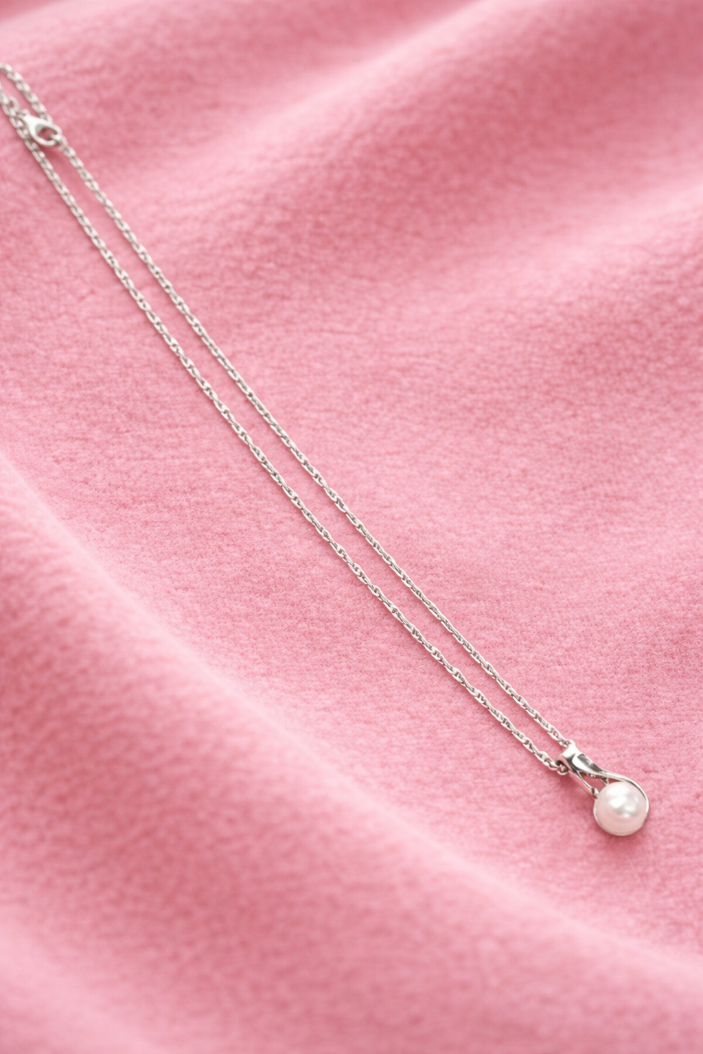 Colar de Pérola em Prata 925 com Corrente Elo Veneziano