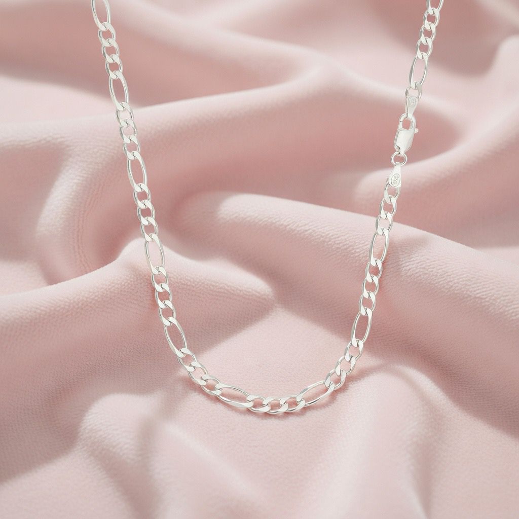 Colar Elo Fígaro em Prata 925 Unissex