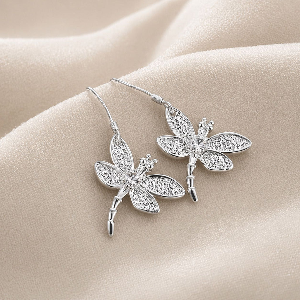 Conjunto Libélula Cravejada Completo – Prata 925