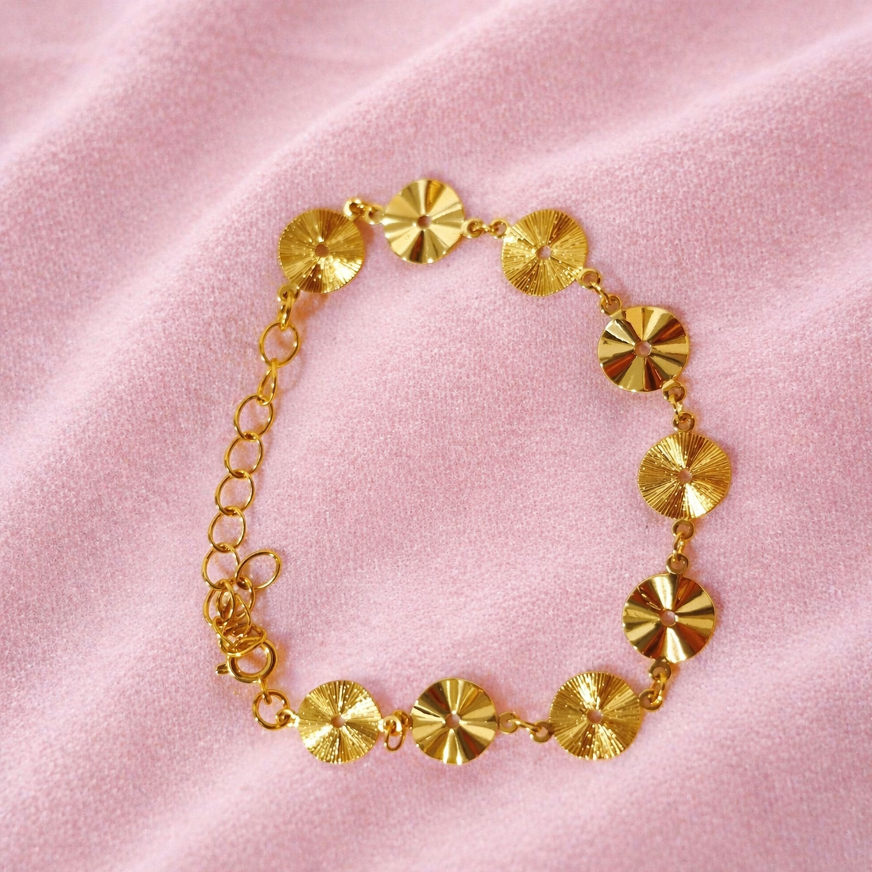 Pulseira Elo Fígaro Banhada a Ouro 18k