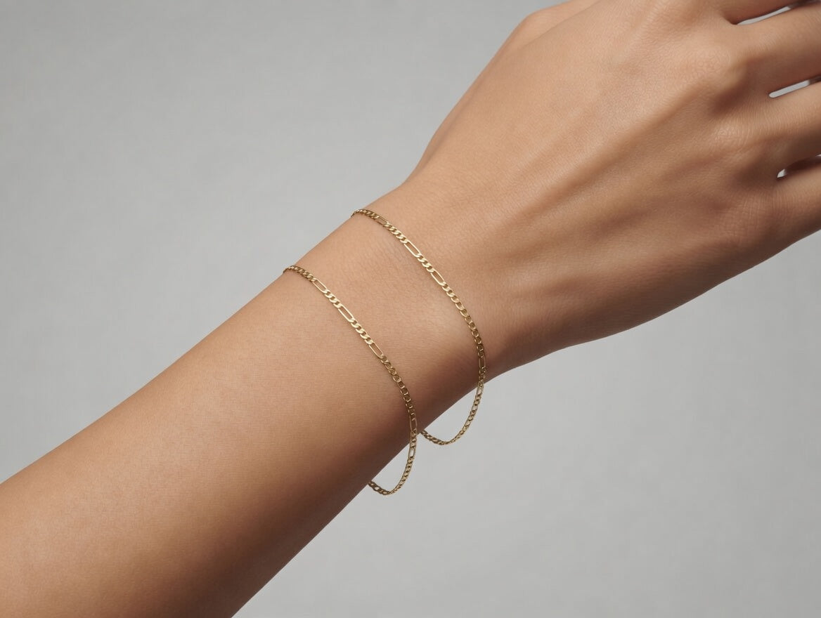 Pulseira Elo piastrine Banhada a Ouro 18k