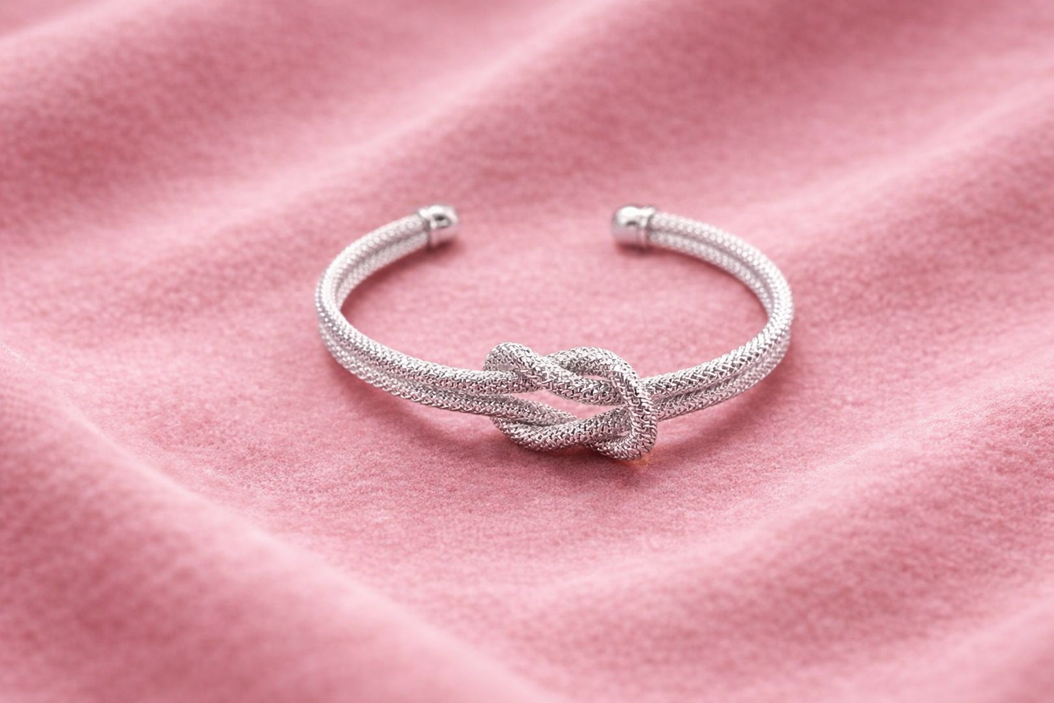 Bracelete Nó Elegante – Prata 925