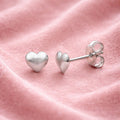 Brinco em Prata 925 Formato Coração Pequeno 1cm