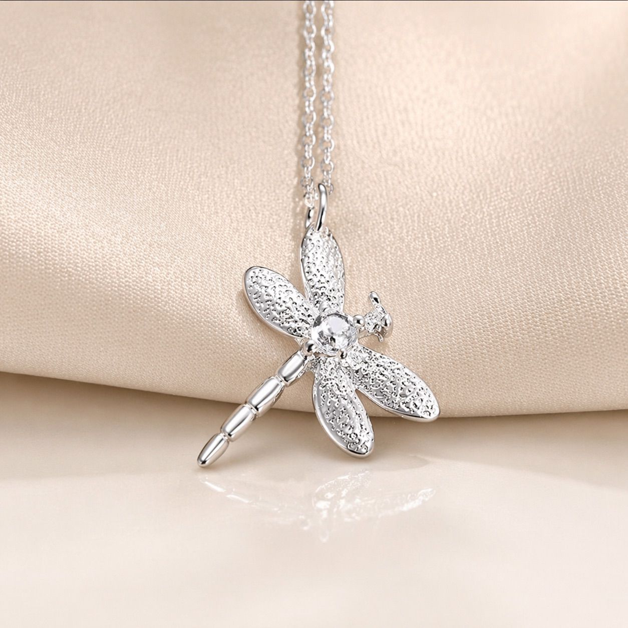 Conjunto Libélula Cravejada Completo – Prata 925